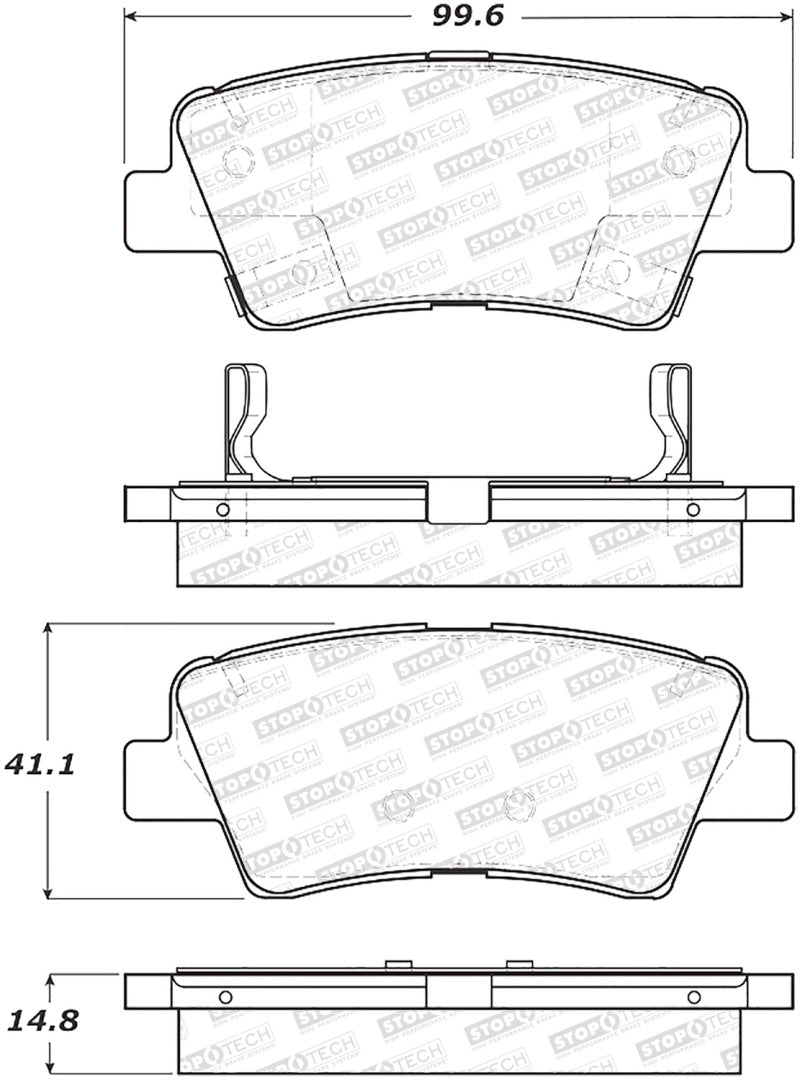 StopTech Street Brake Pads - Front