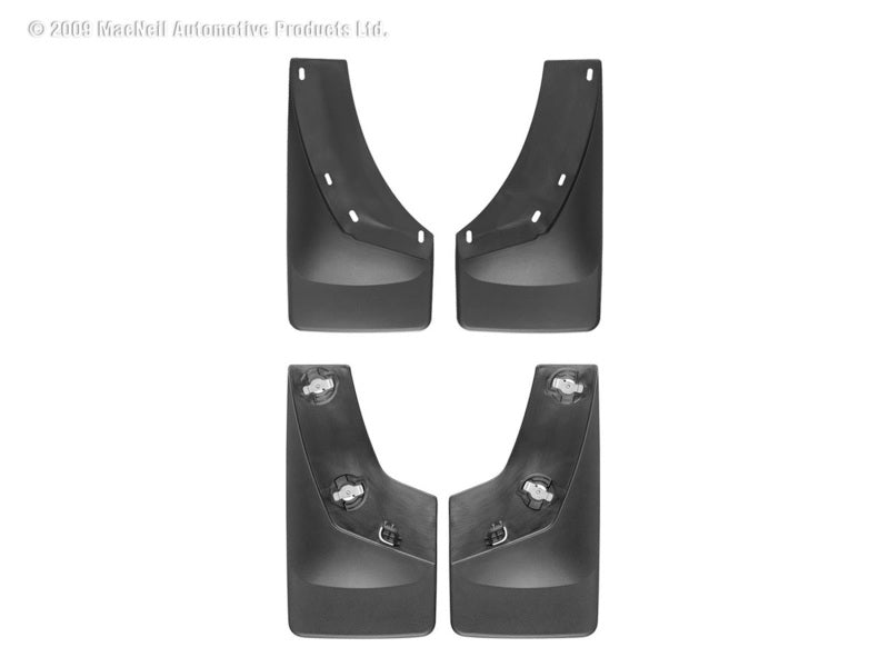 WeatherTech 07 Chevrolet Silverado No Drill Mudflaps - Black