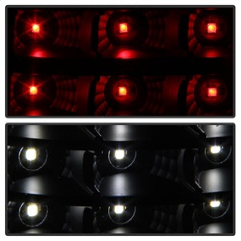 xTune 03-06 Chevrolet Silverado 1500 LED Tail Lights - Black Smoke (ALT-JH-CSIL03-LED-BSM)