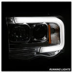 Spyder Dodge Ram 1500 02-05 V2 Projector Headlights - Light Bar DRL - Chrome PRO-YD-DR02V2-LB-C