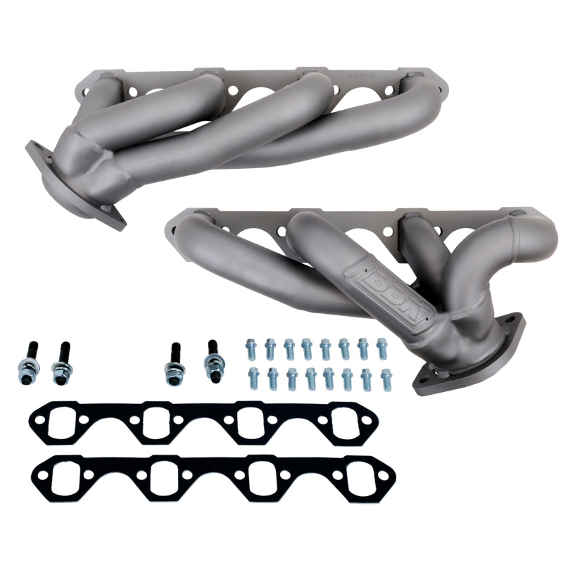 BBK 87-95 Ford F150 Truck 5.0 302 Shorty Unequal Length Exhaust Headers - 1-5/8 Titanium Ceramic