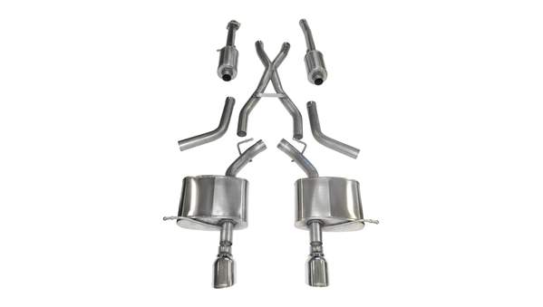 Corsa Performance - Dual Rear Exit Cat-Back Exhaust System with 4.5" Tips - 2011-19 Durango 5.7 - 14459