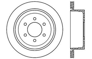 StopTech 04-09 Ford F150 2WD / 04-09 F150 4WD Drilled Left Rear Rotor