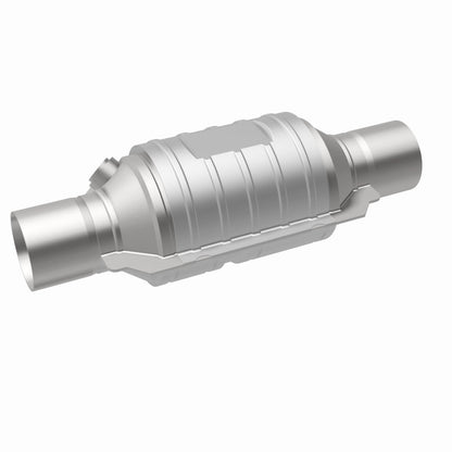 MagnaFlow Univ Cat Conv 2.5in Inlet/Outlet Ctr/Ctr Round 9in Body L x 5.125in W x 13in Overall L