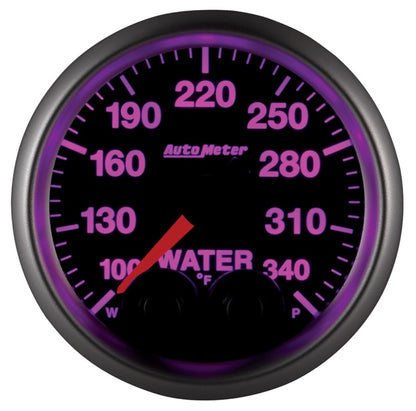 Autometer Elite 52mm 100-340 Deg F Water Temperature Peak and Warn Gauge w/ Electronic Control