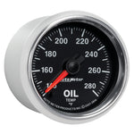 Autometer GS Series 2-1/16in Oil Temperature Gauge 140-280 Degrees Electric Full Sweep