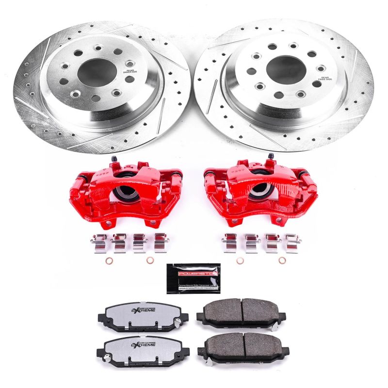 Power Stop 18-19 Jeep Wrangler Rear Z36 Truck & Tow Brake Kit w/Calipers