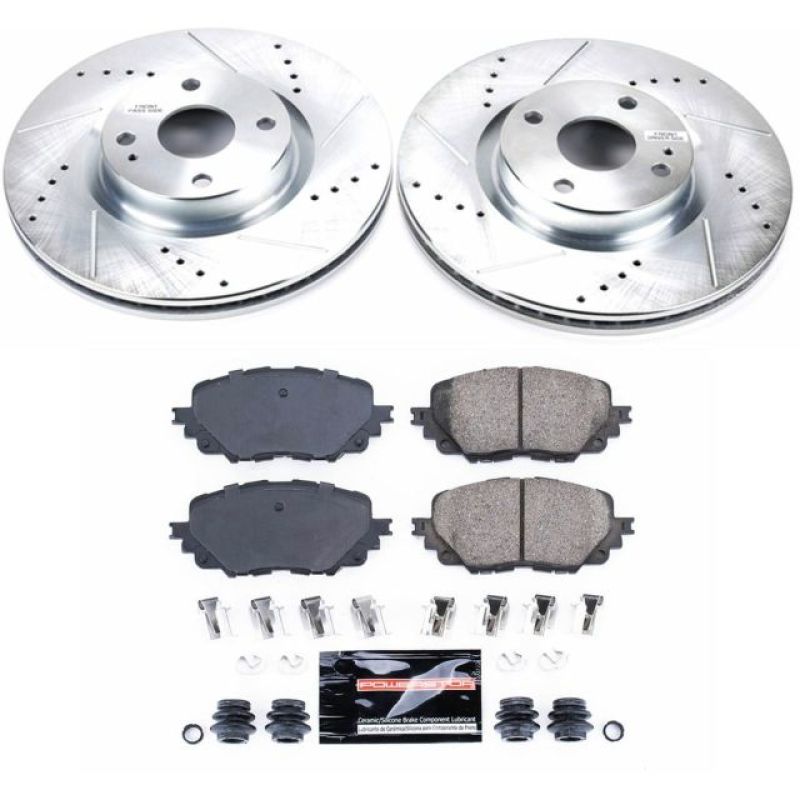 Power Stop 17-19 Fiat 124 Spider Front Z23 Evolution Sport Brake Kit