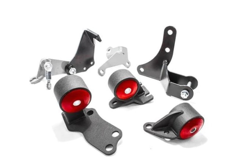 Innovative 88-91 Civic D-Series Black Steel Mounts 75A Bushings (Pre 92 Engine Hydro)