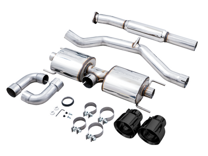 AWE Tuning Subaru BRZ/ Toyota GR86/ Toyota 86 Touring Edition Cat-Back Exhaust- Diamond Black Tips