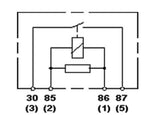 Hella Relay Mini Power Iso 4 Pole 12V Spst Res Bkt