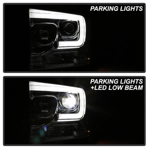 Spyder Platinum Ford F250/350/450 05-07 High-Power LED Module Proj. Headlights-Chrome (PRO-YD-FS05V2