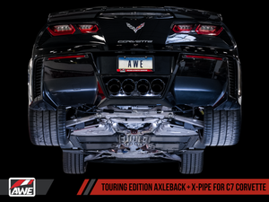 AWE Tuning 14-19 Chevy Corvette C7 Z06/ZR1 (w/o AFM) Touring Edition Axle-Back Exhaust w/Chrome Tips