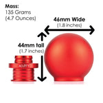 ACUiTY Instruments - POCO Low-Profile Shift Knob in Satin Red Anodized Finish - 1925-RD