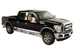 Putco 99-10 Ford SuperDuty Crew Cab 8ft Long Box - 8in Wide - 12pcs Stainless Steel Rocker Panels