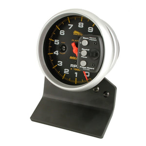 Autometer Pro-Cycle Gauge Tach 5in 9K Rpm Pedestal W/ Rpm Playback Black