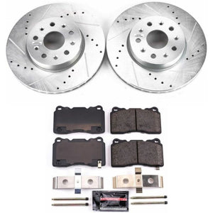 Power Stop 14-18 Cadillac CTS Front Z23 Evolution Sport Brake Kit