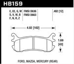 Hawk 03-05 Mazda Miata Rear ER-1 Brake Pad Set