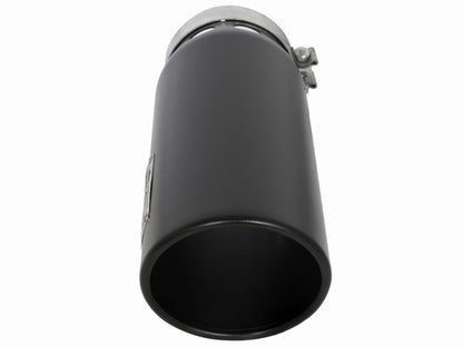 aFe MACHForce XP Cat-Back SS-304 5in Intercooled Exh Tip 5in In x 6in Outx16inL Bolt-On Right Blk