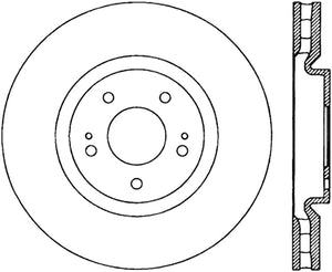 StopTech 03-06 Mitsubishi Lancer Evo AWD Drilled Right Front Rotor