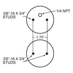 Firestone Ride-Rite Replacement Bellow 268C (For Kit PN 2488/2061) (W217606764)