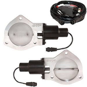 QTP 4in Bolt-On QTEC Dual Electric Cutout Valves - Pair