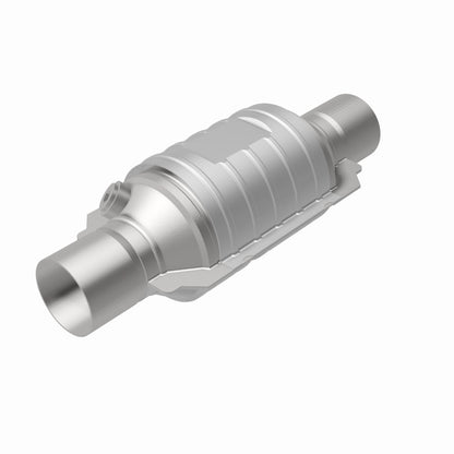 MagnaFlow Univ Cat Conv 2.5in Inlet/Outlet Ctr/Ctr Round 9in Body L x 5.125in W x 13in Overall L