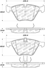 StopTech Street Touring 11-12 BMW Z4 (E86) Front Brake Pads