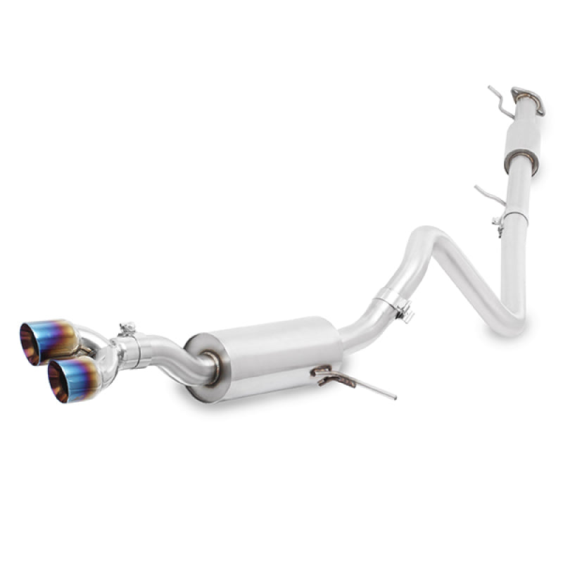 Mishimoto 14-16 Ford Fiesta ST 1.6L 2.5in Stainless Steel Resonated Cat-Back Exhaust w/ Burnt Ti