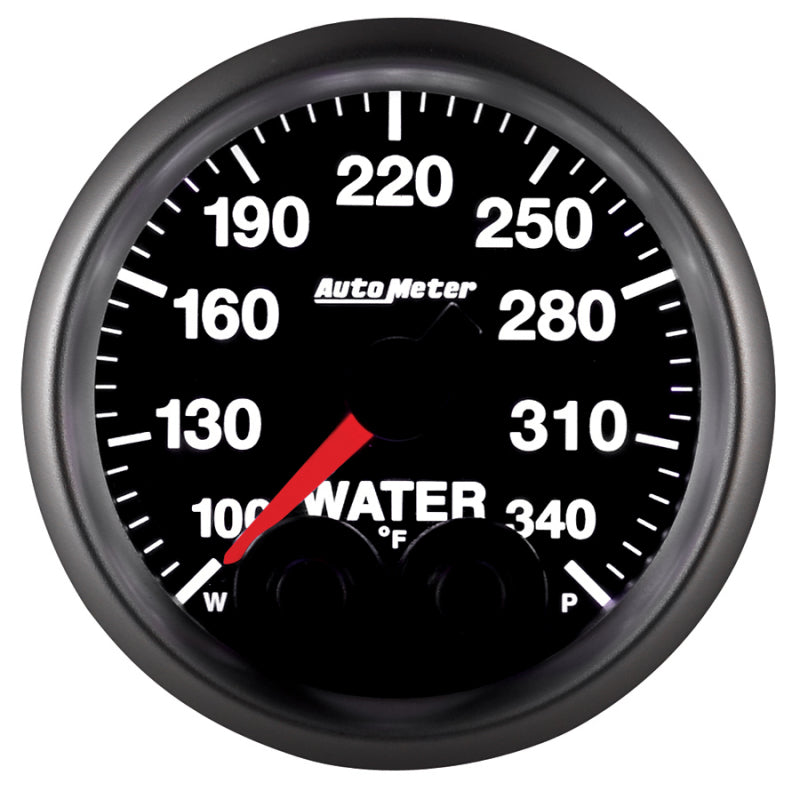 Autometer Elite 52mm 100-340 Deg F Water Temperature Peak and Warn Gauge w/ Electronic Control