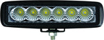 Hella Value Fit Mini 6in LED Light Bar - Flood Beam Pedestal