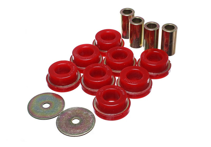 Energy Suspension 2015 Ford Mustang (Exc Cobra) Red Subframe Bushing Set