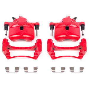 Power Stop 98-02 Honda Accord Front Red Calipers w/Brackets - Pair