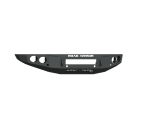 Road Armor 19-20 Ford Ranger Stealth Front Non-Winch Bumper w/Round Light Pods - Tex Blk