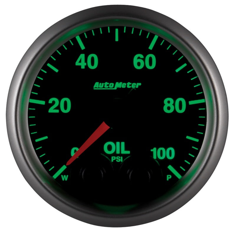 Autometer Elite 52mm Oil Pressure Peak and Warn Gauge w/ Electronic Control