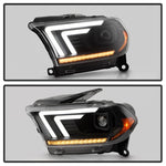 Spyder 11-13 Dodge Durango (HID Model Only) Projector Headlights - Black PRO-YD-DDU11HIDSI-BK