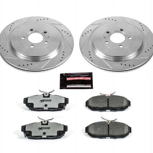 Power Stop 13-14 Ford Mustang Rear Z26 Street Warrior Brake Kit