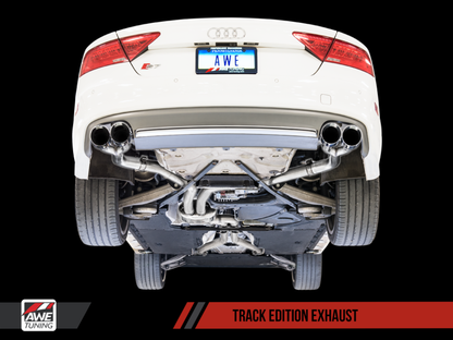 AWE Tuning Audi C7 / C7.5 S7 4.0T Track Edition Exhaust - Chrome Silver Tips