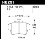 Hawk Porsche GT3 DTC-60 Race Rear Brake Pads