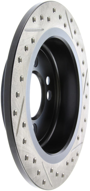 StopTech 07-09 Mini Coooper/Cooper S Slotted & Drilled Right Rear Rotor