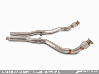 AWE Tuning Audi 8R Q5 3.0T Touring Edition Exhaust Dual Outlet Chrome Silver Tips
