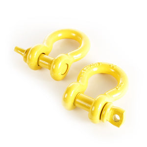 Rugged Ridge Yellow 3/4in D-Rings