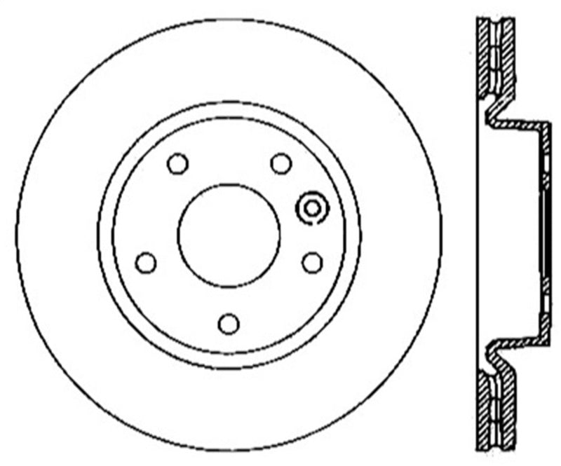 StopTech SportStop 14-17 Land Rover Range Rover Slotted & Drilled Front Left Cryo Rotor