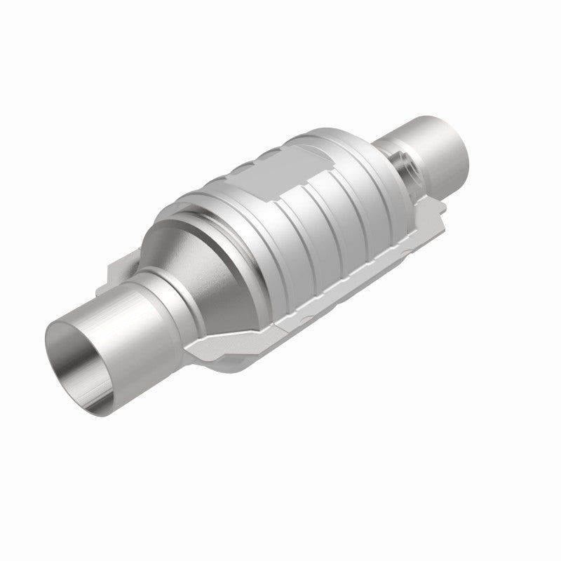 MagnaFlow Univ Cat Conv 2.5in Inlet/Outlet Ctr/Ctr Round 9in Body L x 5.125in W x 13in Overall L