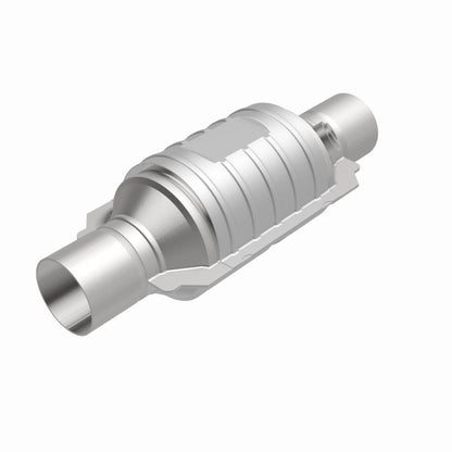 MagnaFlow Univ Cat Conv 2.5in Inlet/Outlet Ctr/Ctr Round 9in Body L x 5.125in W x 13in Overall L