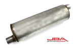 JBA Universal Chambered 304SS Muffler 22in x 7in Round 2.5in Offset/Offset
