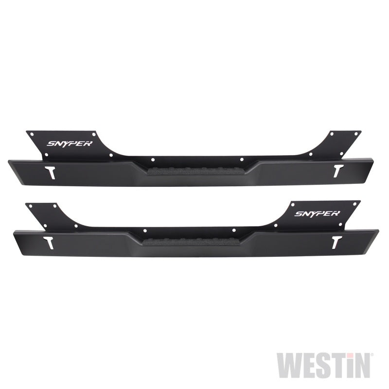 Westin/Snyper 07-17 Jeep Wrangler Rock Slider Steps - Textured Black