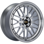 BBS LM 19x9 5x112 ET42 Diamond Silver Center Diamond Cut Lip Wheel -82mm PFS/Clip Required