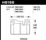 Hawk 77-88 Porsche 924 / 78-85 & 92-95 928 / 83-91 944 HT-10 Rear Race Brake Pads