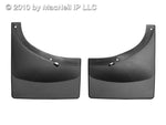 WeatherTech 07-13 GMC Sierra No Drill Mudflaps - Black